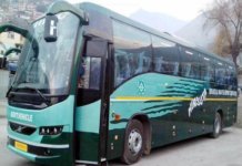 HRTC Volvo Buses Time Table from Manali Bus Stand HRTC Volvo Bus