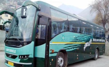 HRTC Volvo Buses Time Table from Manali Bus Stand HRTC Volvo Bus