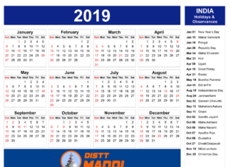 HP Government Holidays Calendar 2019 HP Government Holidays Calendar 2019